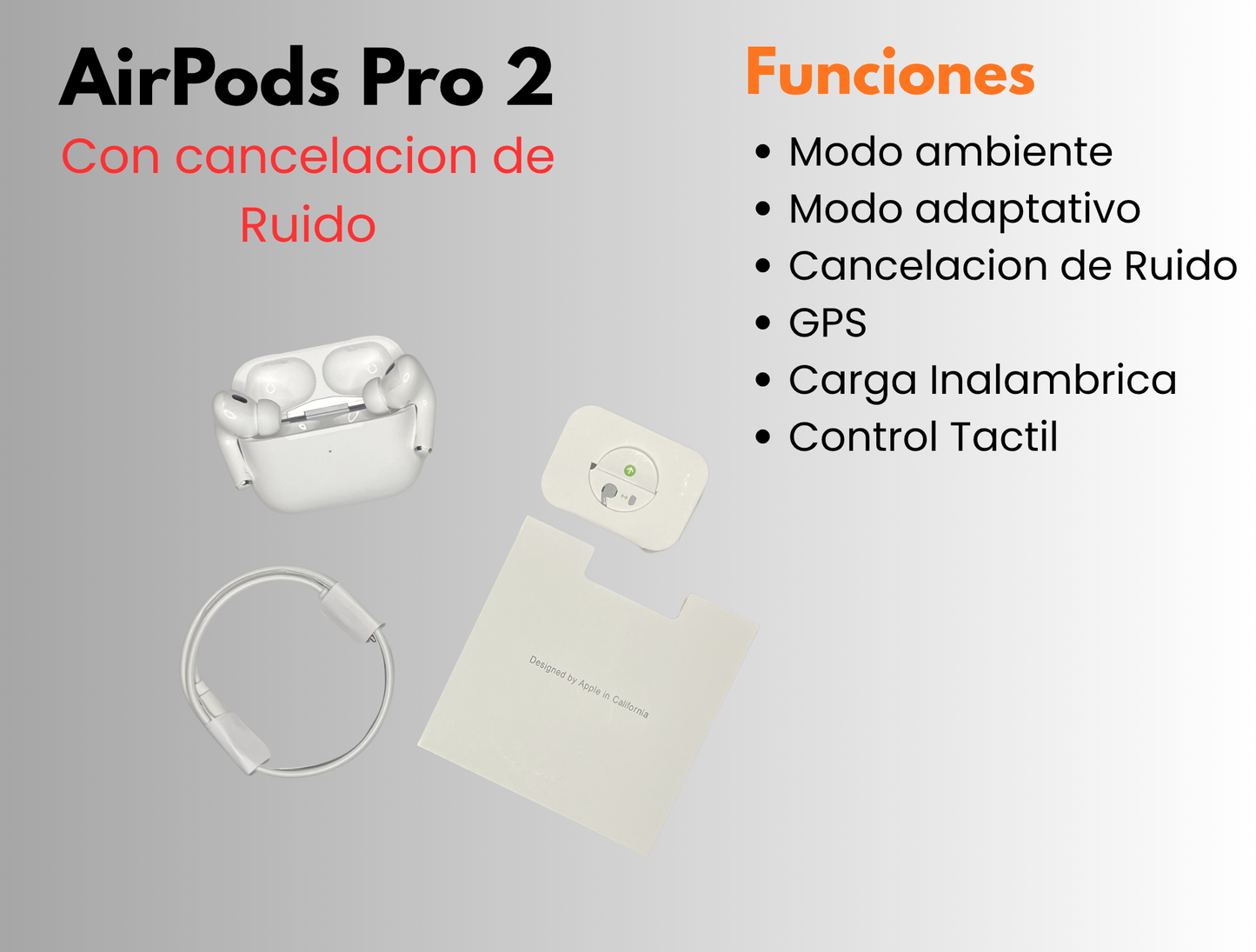 AirPods Pro 2 Con Cancelacion de Ruido 🔥🎧