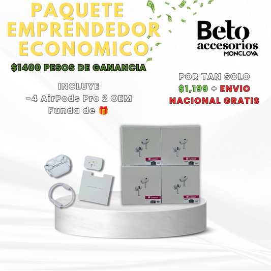 PAQUETE EMPRENDEDOR BASE 🔥