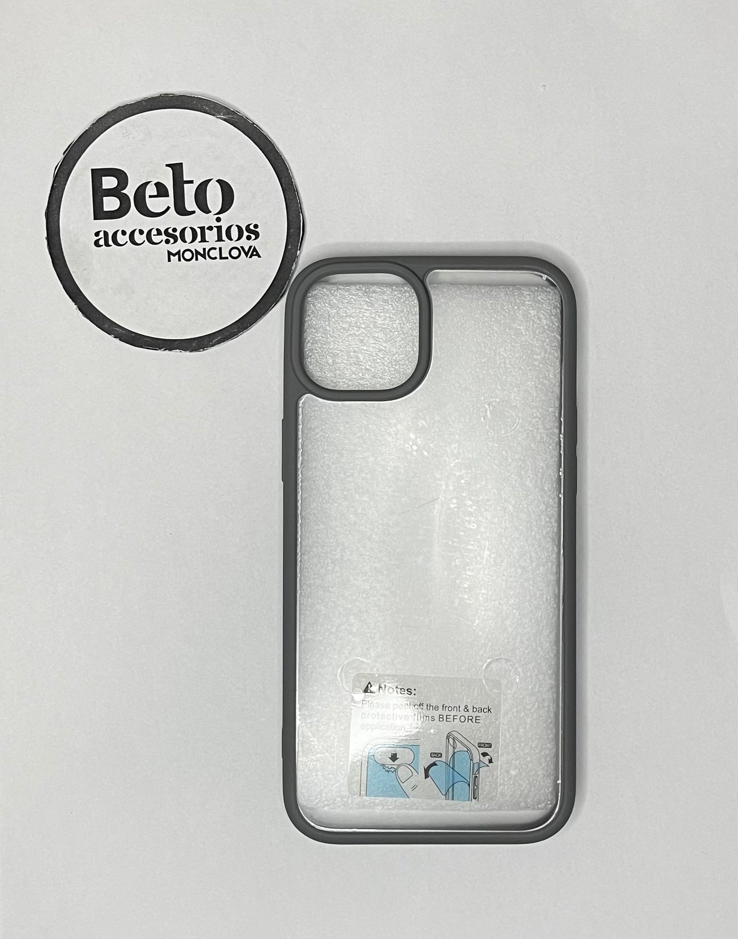 FUNDAS IPHONE Ghostic Invisible Case + Mica FULL Frame